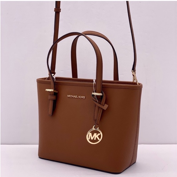 Michael Kors Jet Set Small Carryall Convertible Tote Crossbody - Picture 8 of 11